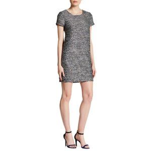 NWT Size 12P CeCe Kayte Metallic Tweed Shift Dress
